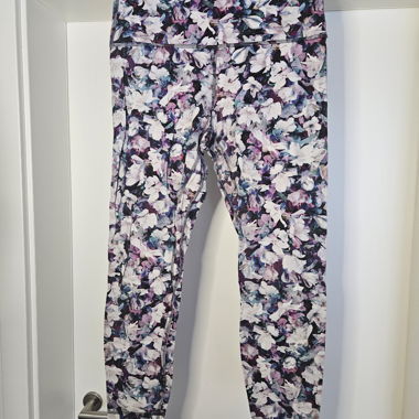 Leggings violet fleuri Lululemon