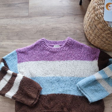 Pull oversize lignes