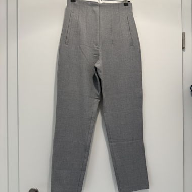 Pantaloni Zara a vita alta grigi XS