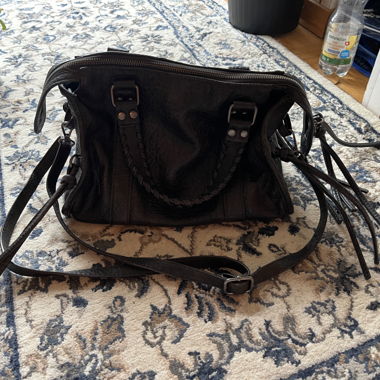 Sac à main marron foncé