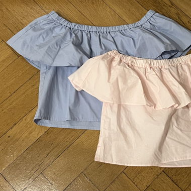 2 blouses courtes Topshop