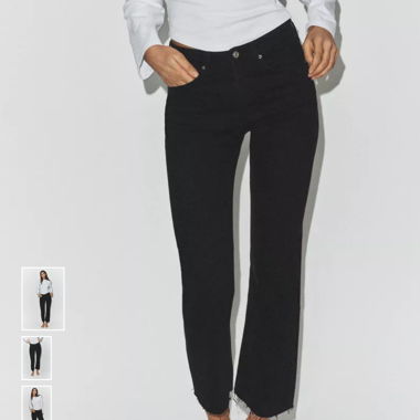 Jeans neri dritti