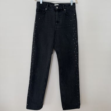 Jean noir orné de strass - H&M