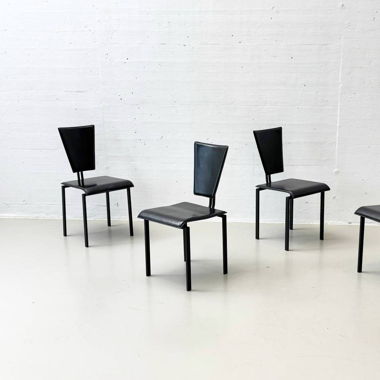 Set aus 4 Stühle im skulpturalen Design