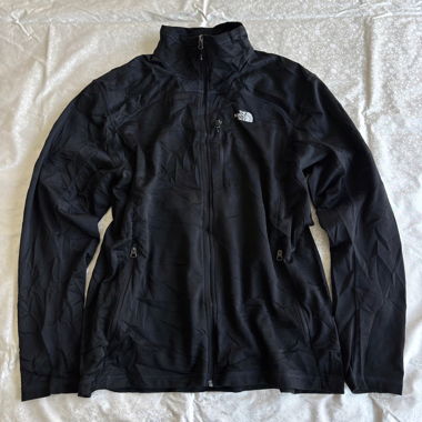Y. 2018 full black fit The North Face zip jacket