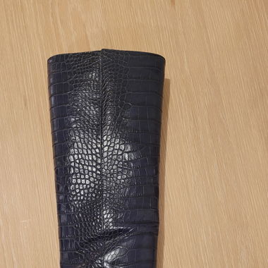 Bottes à talons en cuir 