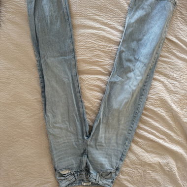 Jeans Pull&Bear taille haute à lavage clair