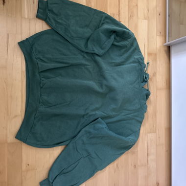 Felpa oversize verde