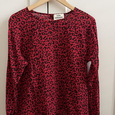 Camicia Mads Norgaard con stampa leopardata