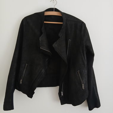 Rehard Black Rider Leather Jacket Size M/L