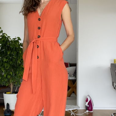 Linen Hallhuber jumpsuit (Bright spring) 