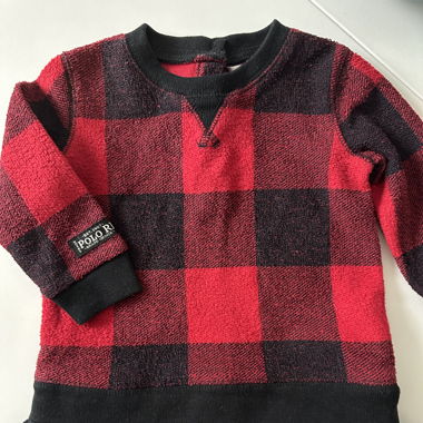 Ralph Lauren Pulloverkleid 6 Monate 68 rot kariert