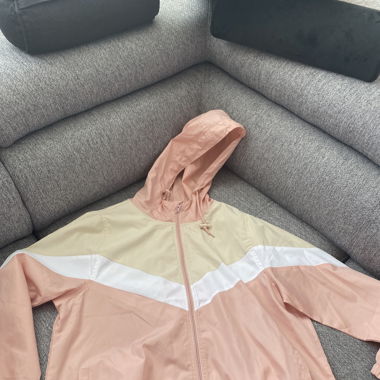 Veste de sport rose/blanche/beige