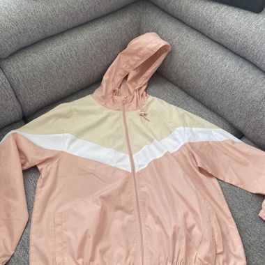 Veste de sport rose/blanche/beige