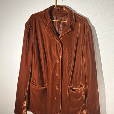 Blazer velours cuivre vintage 