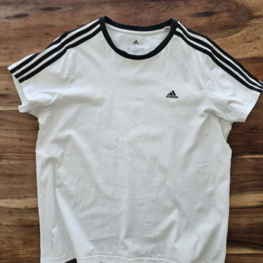 T-shirt Adidas blanc noir L