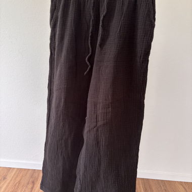 Pantaloni in mussola marroni