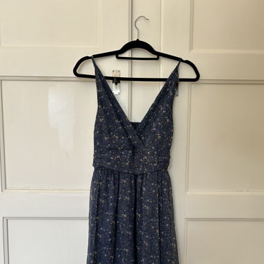 Blaues Midi Sommerkleid