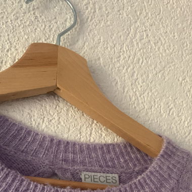 Pull en laine violet