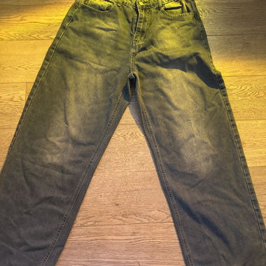 Jean large baggy gris fonce