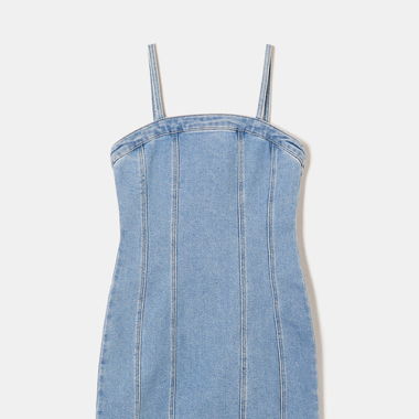 Korsett-Denim-Kleid