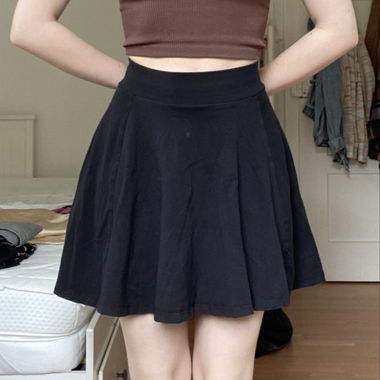 black miniskirt