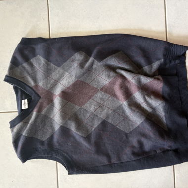Maglione senza maniche da uomo XL