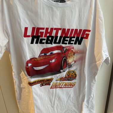 T-shirt Lightning McQueen bianco