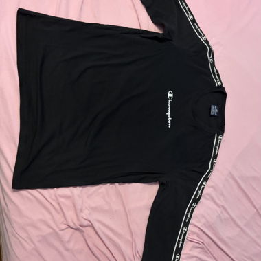 T-shirt Champion manches longues noir XS