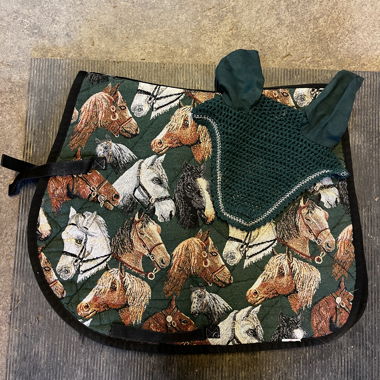 saddle pad and ear bonnet