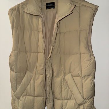 Gilet matelassé sans manches beige Bershka M/L