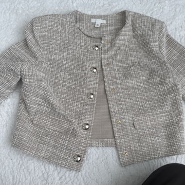 Elegant Jacket with Gold Buttons