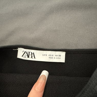 Top tube en similicuir Zara 