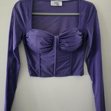 Katy Perry lila Crop Top