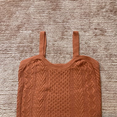 Salmon Orange croptop