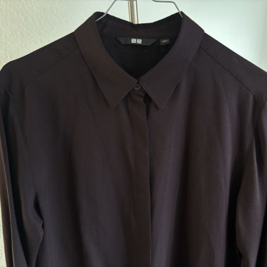 Uniqlo Hemd dunkelviolett