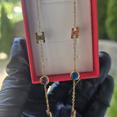 Collana Dorata Maglie Triomphe Acciaio Inossidabile – Nuova