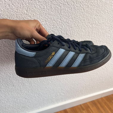 Blue Adidias Sambas