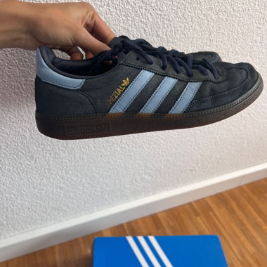 Blue Adidias Sambas