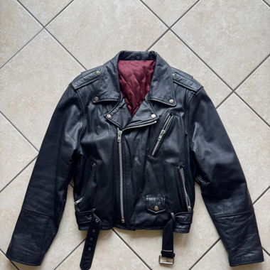 VINCI Collection leather jacket (L, fit like a M)