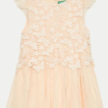 Robe BENETTON - Rose/Peach - Taille 110 / NEUF