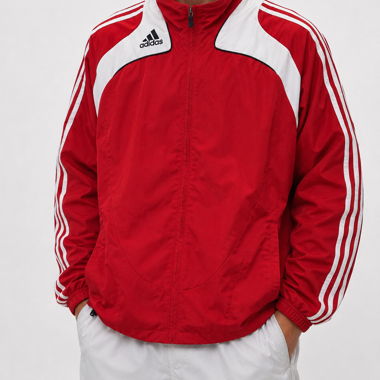 Rote Adidas vintage Trainingsjacke Grösse L