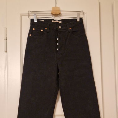 Jeans LEVI'S Ribcage straight ankle schwarz