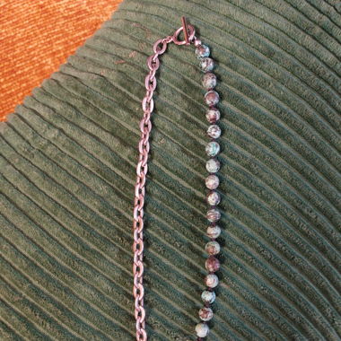 Kette mit Edelsteinen Türkis