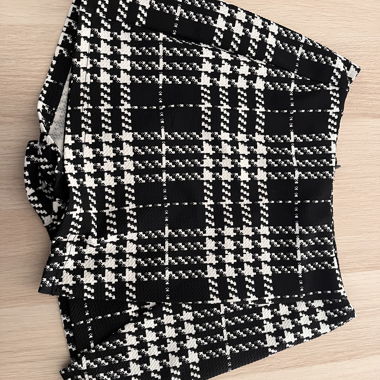 Shein Mini Skirt with Check Pattern