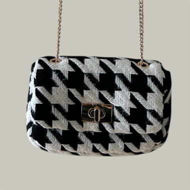 Borsa nero e bianco