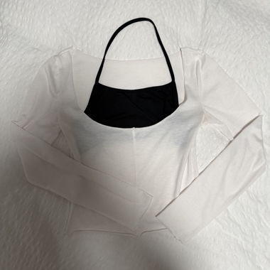 Sheer top with camisole