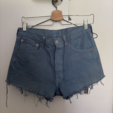 Levi's 501 Vintage-Shorts aus blauem Denim