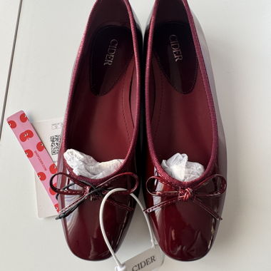 Ballerines en vernis Cider bordeaux