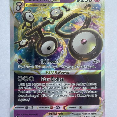 Carta Pokémon Unown VSTAR